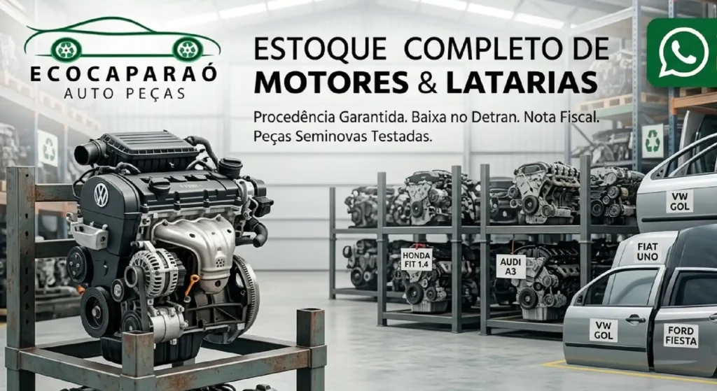 Motores e Latarias VW, Fiat, Ford, GM, Honda